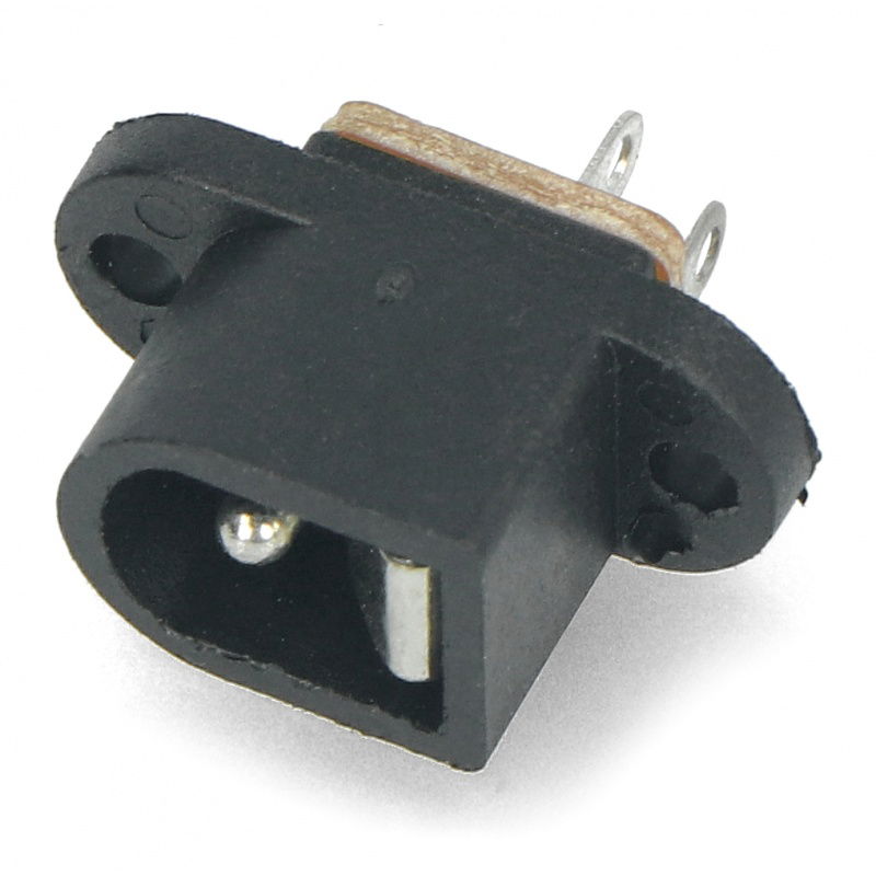 Gniazdo DC 5.5 x 2.1mm do obudowy - przykręcane