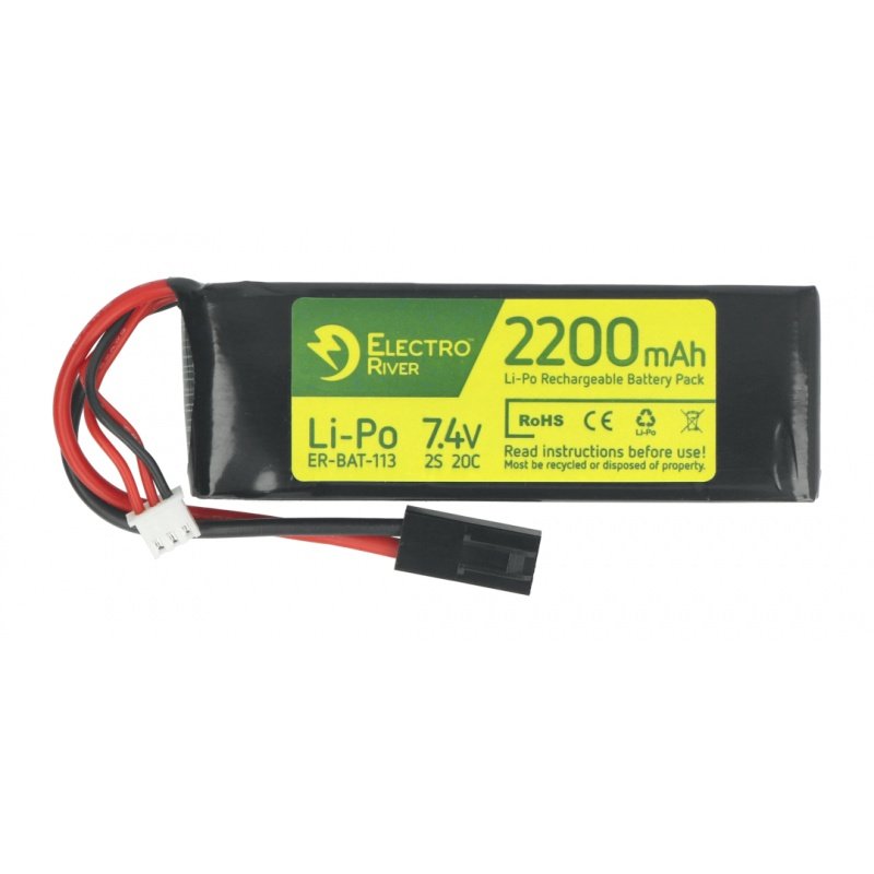 Baterie Li-Pol Electro River 2200mAh 20C 2S 7,4V - Tamiya