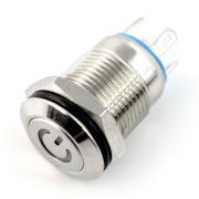Monostabilní spínač ON-OFF - PBW-12BPW - 2A / 250V - plochý