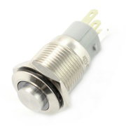 Monostabilní spínač ON-OFF - PBW-16BP - 2A 250V - vyčnívající