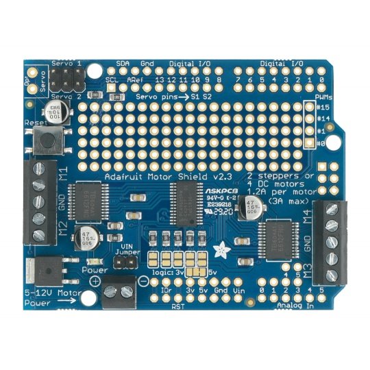 Servo Motor Shield v2.3 ovladač pro stejnosměrné motory, krokové