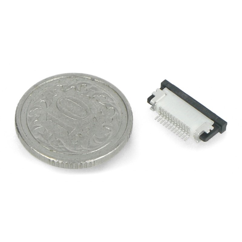 Złącze żeńskie ZIF, FFC/FPC, poziome 12 pin, raster 0,5 mm