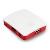 Oficiální pouzdro Raspberry Pi 3 A + - červené a bílé - zdjęcie 2