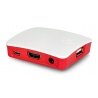 Oficiální pouzdro Raspberry Pi 3 A + - červené a bílé - zdjęcie 4