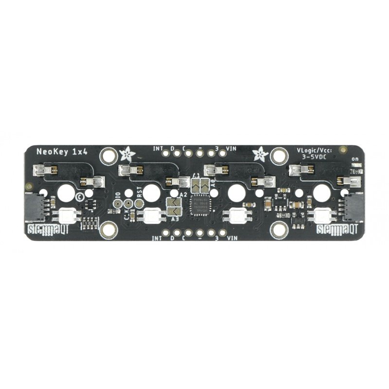 NeoKey - przełączniki mechaniczne NeoPixels 1x4 - I2C - STEMMA