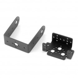 Hliníkový držák serva - černý