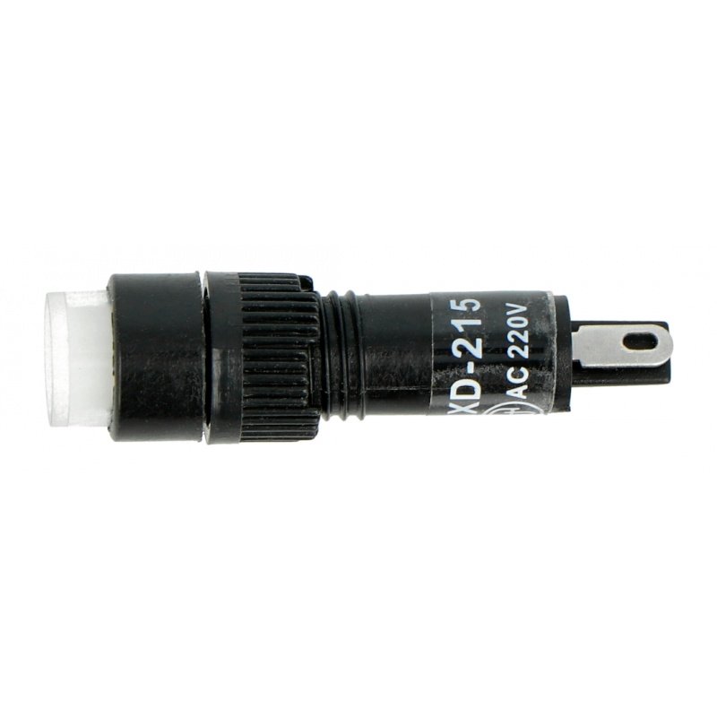 Kontrolka 230V AC - 8mm - bílá