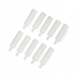 20mm nylonová rozpěrka se závitem M3 - 10ks.