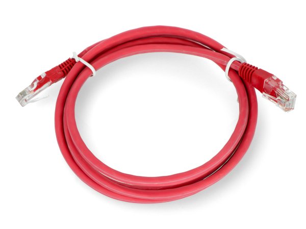 Patchcord Ethernet UTP 5e 1,5 m - červený