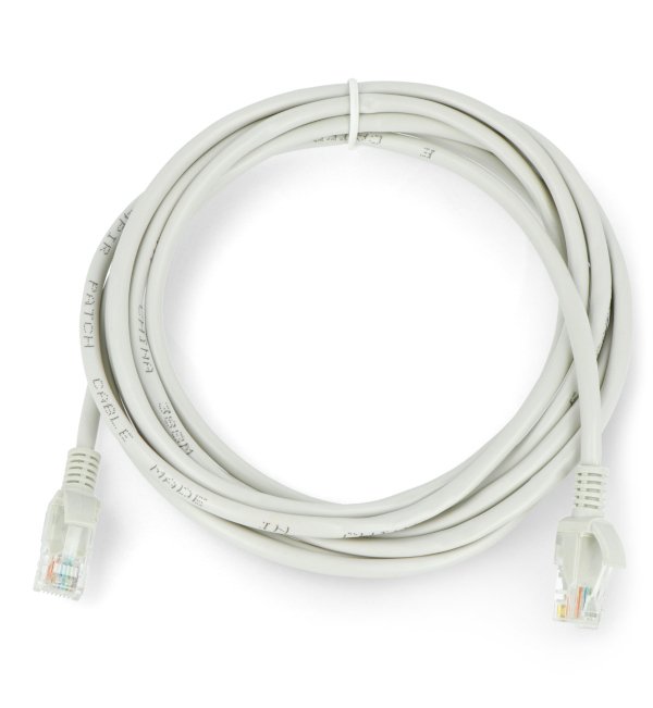 Patchcord Ethernet UTP 5e 3m - šedý