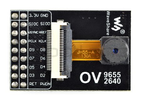 Kamera OV9655 - pinový diagram