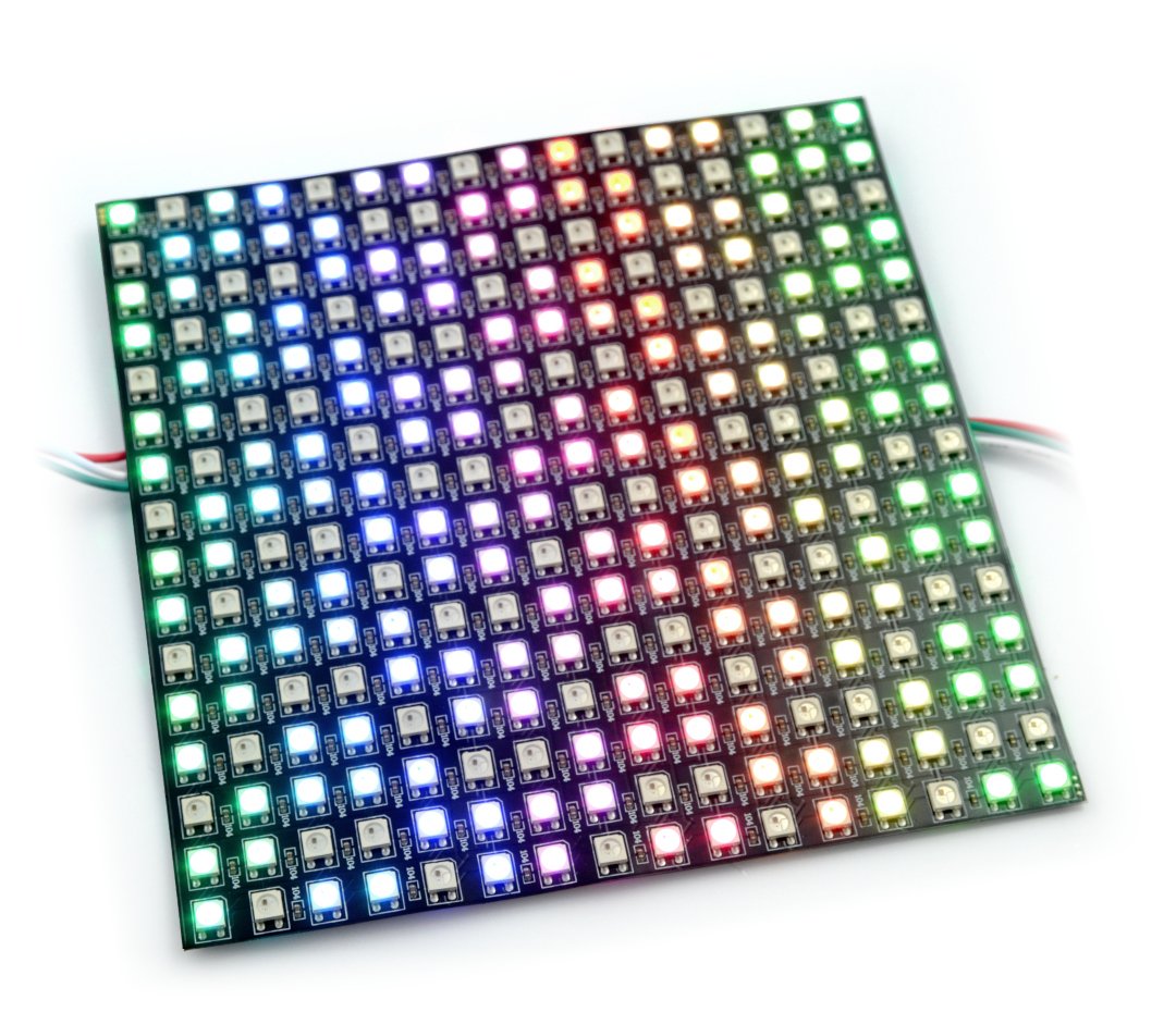 Flexibilní matice 16x16 - 256 LED RGB - WS2812B jednotlivě adresována