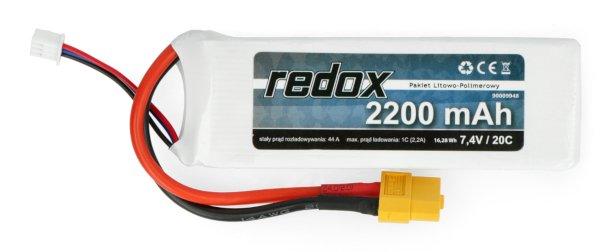 Balení Li-Pol Redox 2200 mAh 7,4 V 20C.