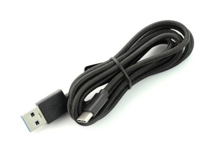 Kabel USB 3.0, typ C, 1,5 m Esperanza EB226K - černé opletení.