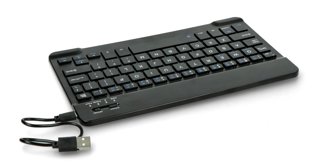 Bezdrátová klávesnice Bluetooth 3.0 - černá - 10 palců