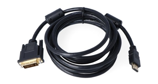 Černý kabel DVI HDMI, 3 m