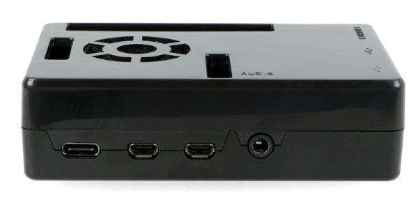 Pouzdro Raspberry Pi model 4B - ABS - černé - LT-4A05
