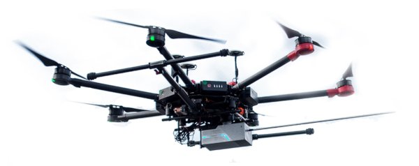 Smogový senzor Nosacz II namontovaný na dronu