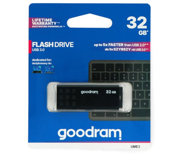 GoodRam Flash Drive - USB 3.0 Pendrive - UME3 černý 32 GB