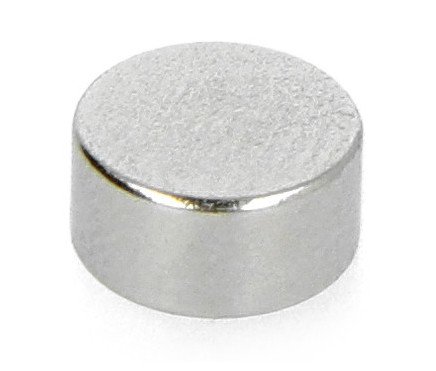 Kulatý neodymový magnet N35 / Ni 6x3mm - 10ks