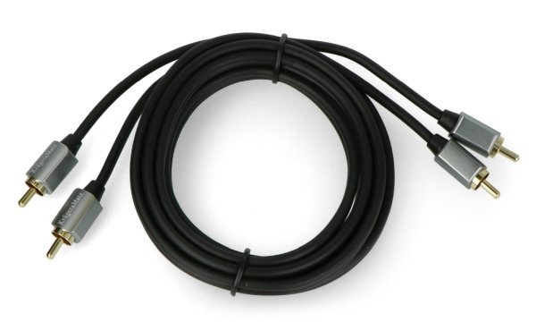 Kruger & Matz 2x RCA - 2x RCA černý kabel - 1,8 m