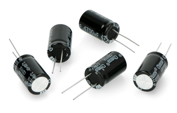 Elektronický kondenzátor 4700uF / 25V 16x25mm 105C THT - 5ks.