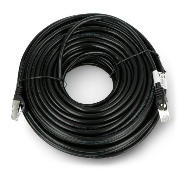 Lanberg Ethernet Patchcord FTP Cat.6 30m Fluke Passed - černý