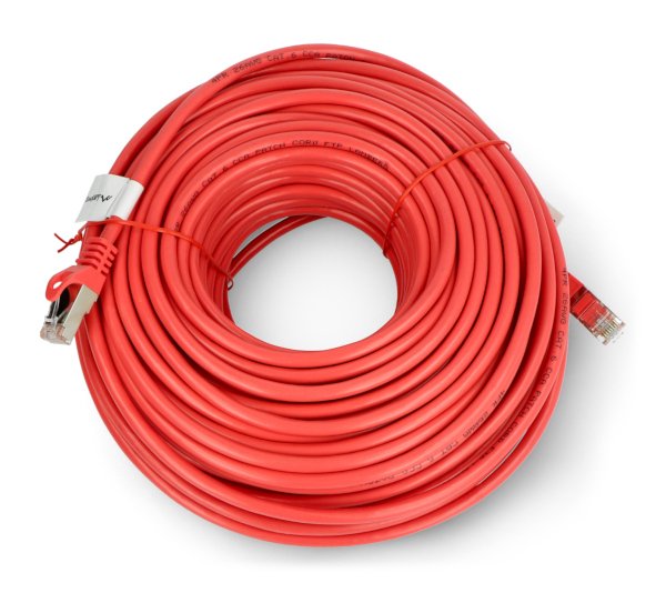 Lanberg Ethernet Patchcord FTP Cat.6 30m Fluke Passed - červený
