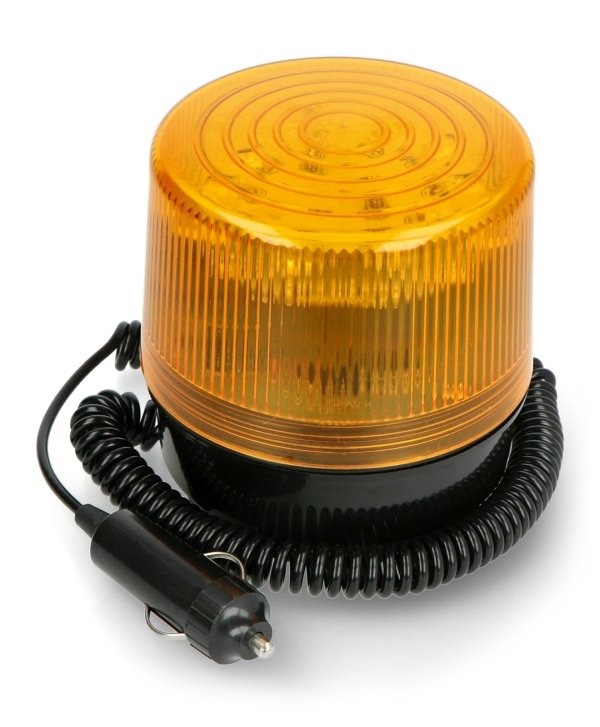 Oranžový LED optický indikátor.