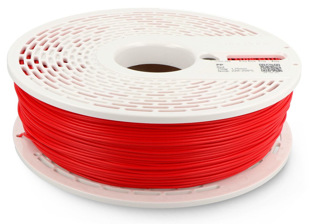 Fiberlogy PP Filament 1,75 mm 0,75 kg - červená