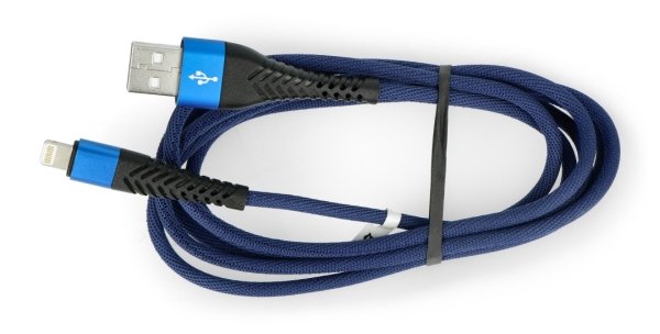 Modrý eXtreme Spider kabel.