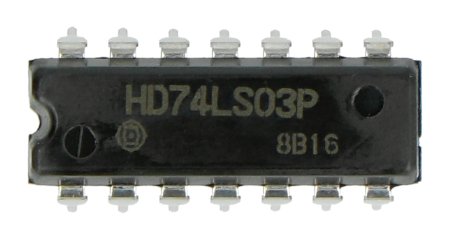 Układ logiczny HD74LS03P w obudowie DIP14