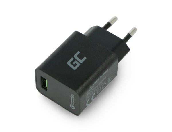 Green Cell Quick Charge 3.0 napájecí zdroj 1xUSB 5V-12V / 2,4A