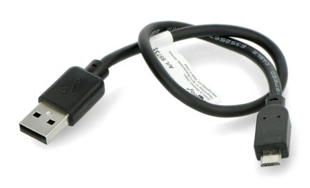 Kabel MicroUSB B - A 2.0 Hi-Speed Goobay černý - 0,3 m