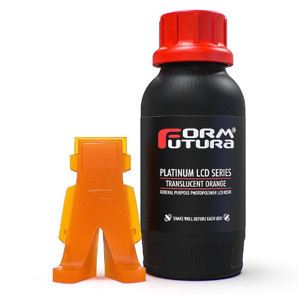 Pryskyřice pro 3D tiskárnu Form Futura Platinum řady 0,5 kg - průsvitná oranžová
