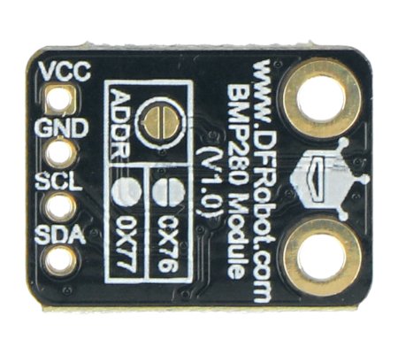 Senzor s integrovaným čipem BMP280.