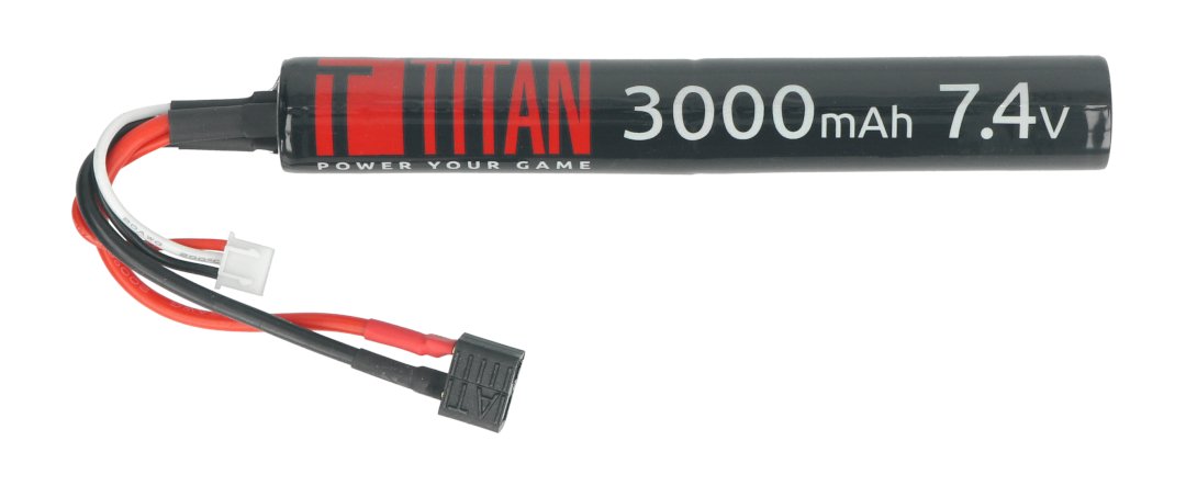 Li-Ion Titan 3000mAh 16C 2S 7.4V baterie - DEAN - 18x132mm