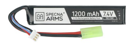 Baterie Li-Pol Specna ARMS 1200mAh 15C / 30C 2S 7,4V - Tamiya