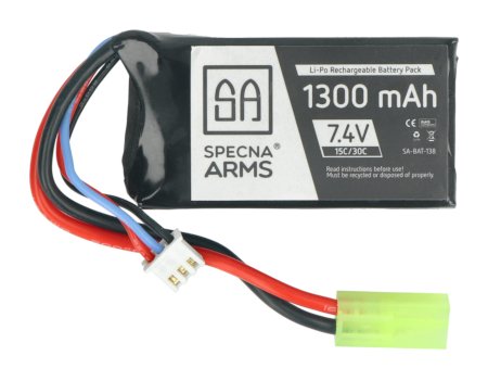 Baterie Li-Pol Specna ARMS 1300mAh 15C / 30C 2S 7,4V - Tamiya
