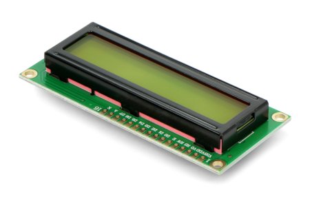 LCD displej 2x16 znaků - zelený - justPi.