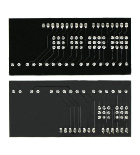 Gravity - Screw Shield V2 - štít se šroubovacími konektory pro Arduino - pohled zezadu.