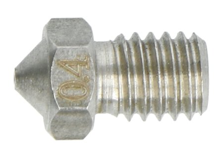 Tryska 0,4 mm E3D - vlákno 1,75 mm - ocel