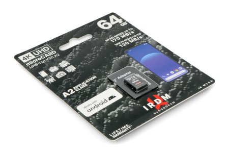 Paměťová karta Goodram IR-M2AA microSD 64 GB 170 MB / s UHS-I U3 třídy s adaptérem