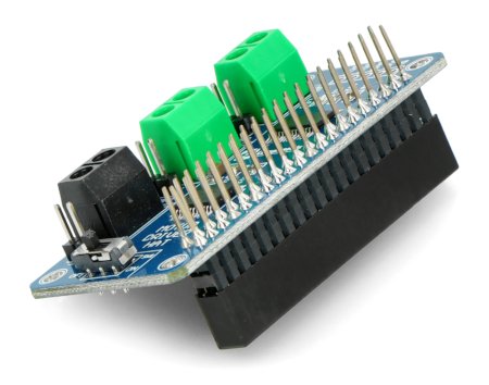 Budič stejnosměrných motorů ve formě štítu pro Raspberry pi
