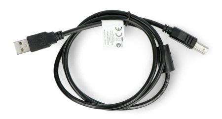 USB A - B 2.0 Lanberg kabel - s feritovým filtrem - černý 1m