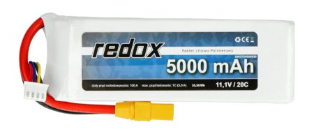 Balení Li-Pol Redox 5000mAh 20C 3S 11,1V