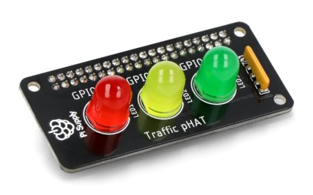 Traffic pHAT - LED překrytí pro Raspberry Pi Zero - Pi Supply PIS-1778.