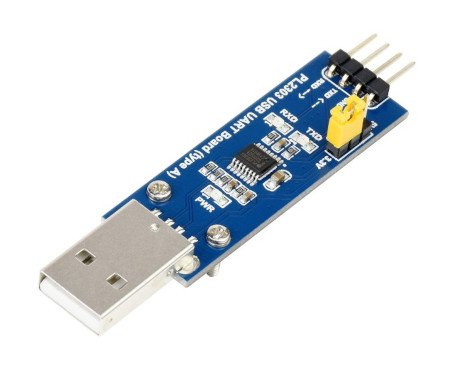 Převodník USB-UART (TTL) - PL2303 - USB A zástrčka - verze V2 - Waveshare 20265 ..