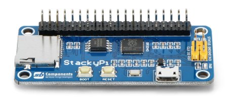 StackyPi - modul s RP2040, microSD a GPIO