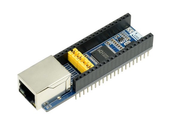 Ethernetový převodník 10/100 Mb/s - UART pro Raspberry Pi Pico - Waveshare 20410
